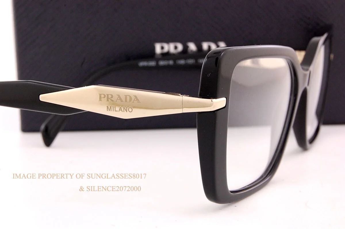 Brand New Prada Eyeglass Frames PR 03ZV 1AB Black For Women Size 55mm 4