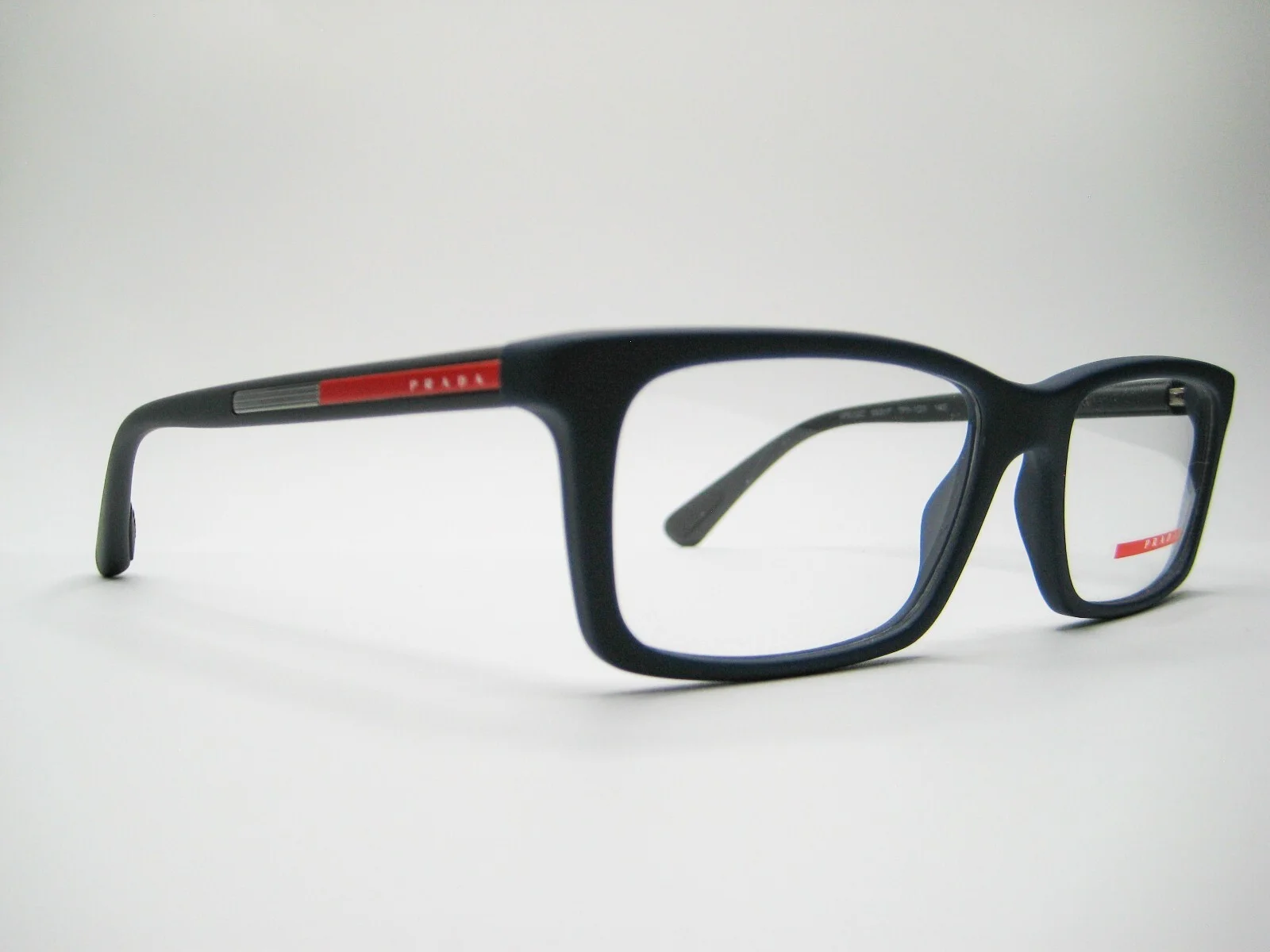 New authentic Prada Linea Rossa Eyeglasses PS 02CV TFY1O1 Rubber Blue 55mm 3