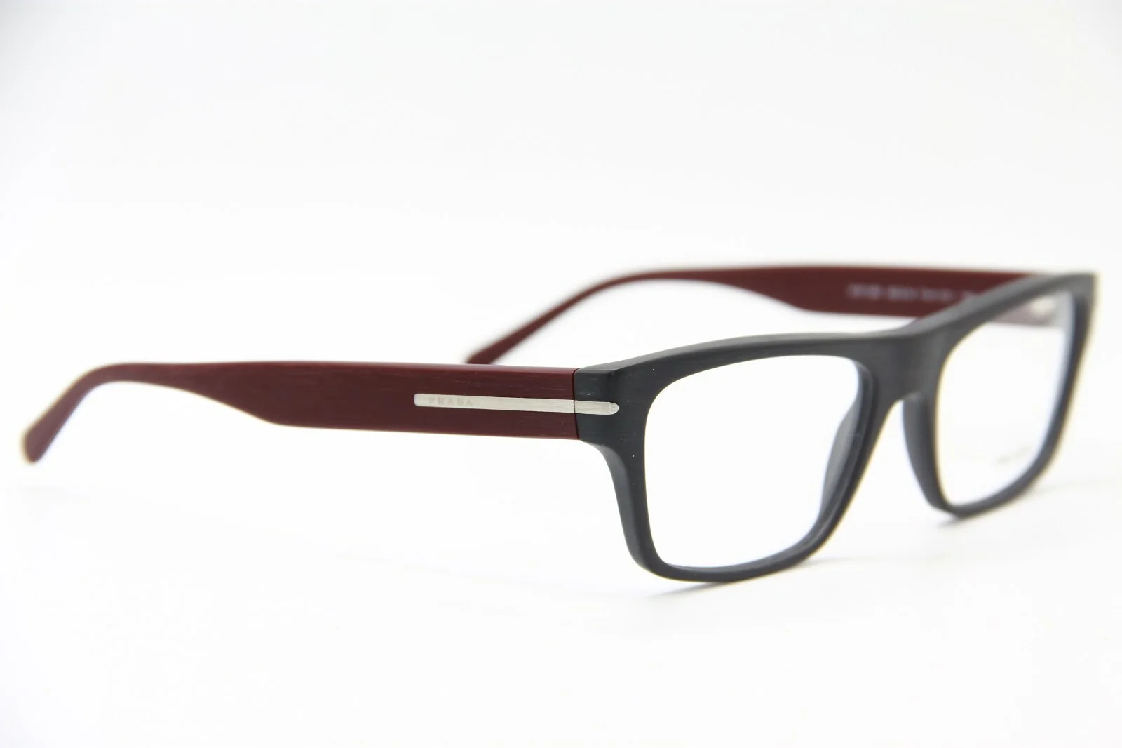 NEW PRADA PR 18R TV4-1O1 GREY EYEGLASSES AUTHENTIC RX PR18R 55-18 3
