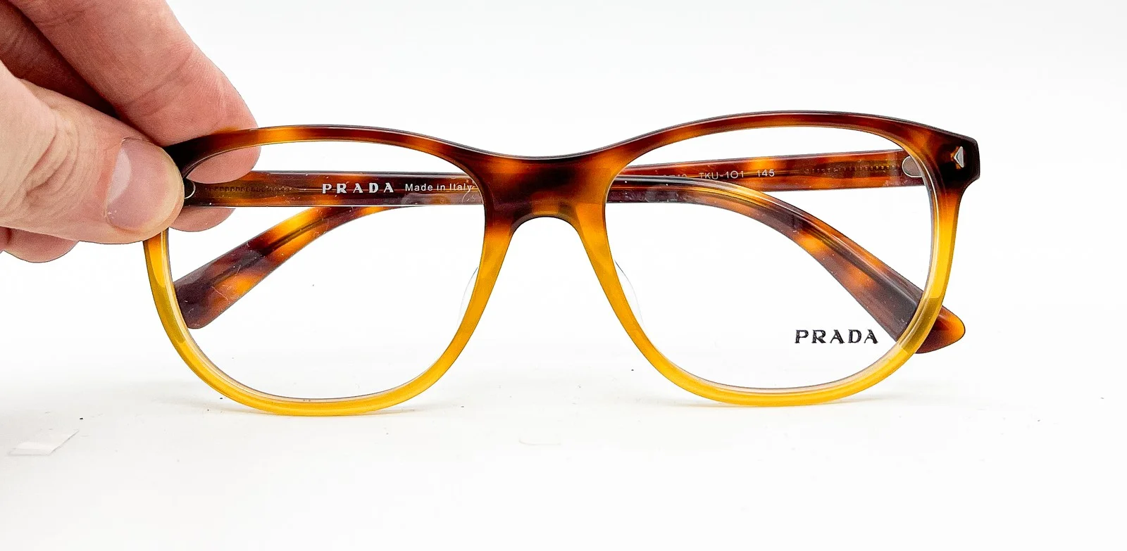 NEW PRADA VPR 17R-F TKU-1O1 HAVANA AUTHENTIC EYEGLASSES 56-19-145 2