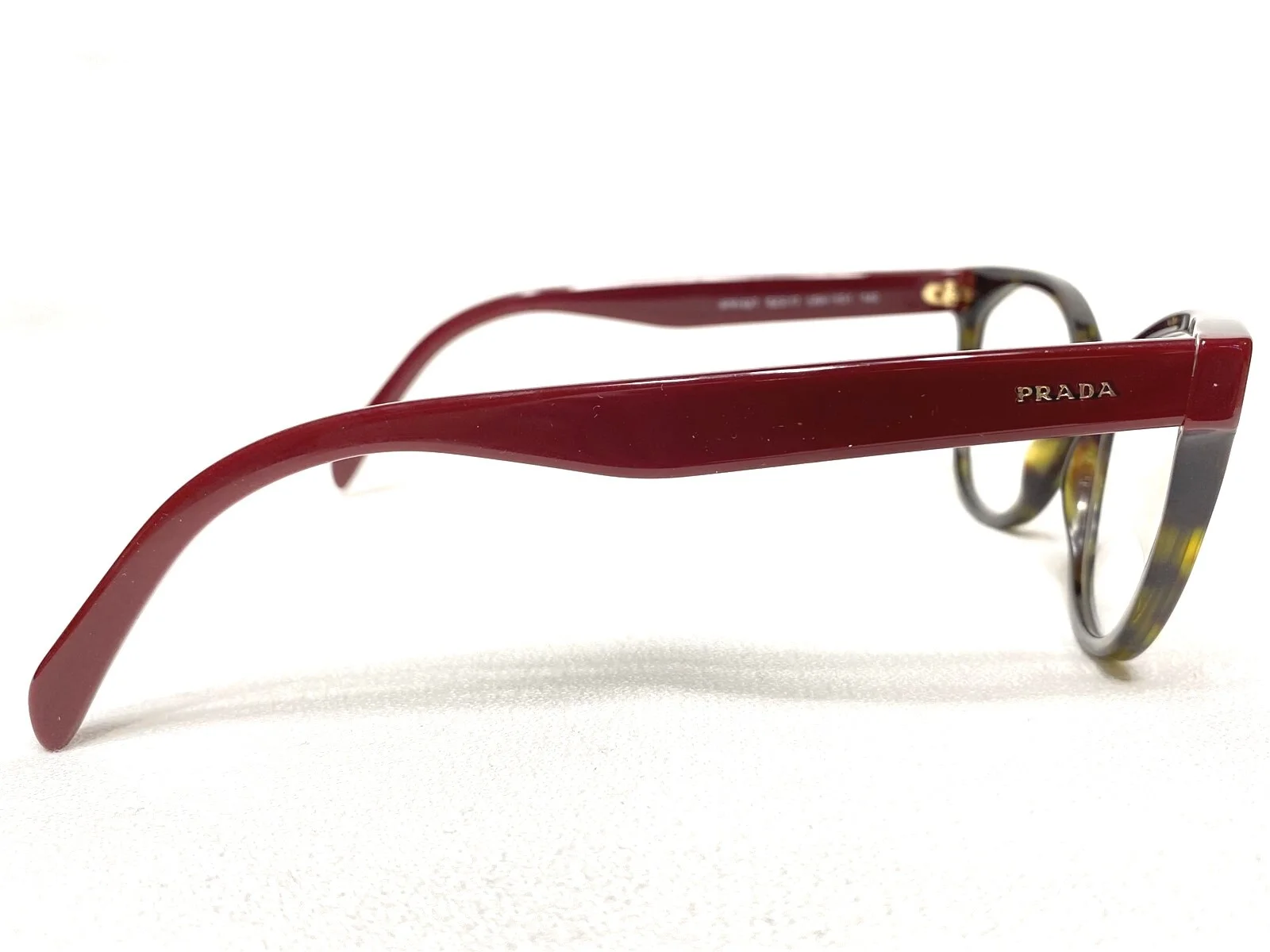 NEW Prada VPR02T USH-1O1 Womens Havana Cats Eye Modern Eyeglasses Frames 52/17 3