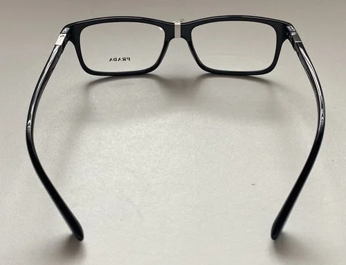 New PRADA VPR06S 1AB-1O1 56mm Black Eyeglasses Frames Made in Italy 2