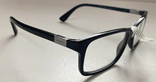 New PRADA VPR06S 1AB-1O1 56mm Black Eyeglasses Frames Made in Italy 4