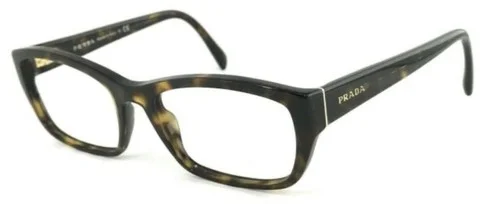 New PRADA VPR18O 2AU-1O1 52mm HAVANA Eyeglasses Frames Made In Italy