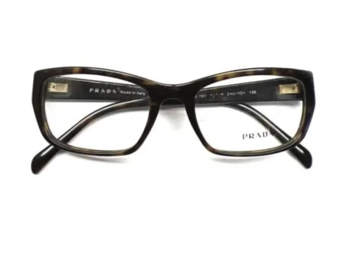 New PRADA VPR18O 2AU-1O1 52mm HAVANA Eyeglasses Frames Made In Italy 2