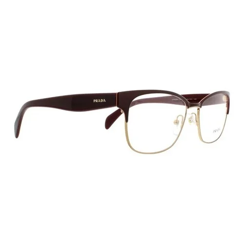 PRADA Conceptual PR 65RV UAN1O1 Bordeaux Gold Demo Lens 53 mm Women 2
