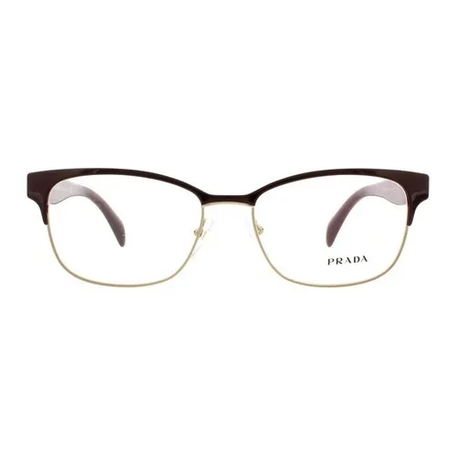 PRADA Conceptual PR 65RV UAN1O1 Bordeaux Gold Demo Lens 53 mm Women 3