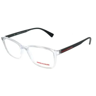Prada Linea Rossa Lifestyle PS04IV 2AZ1O1 Transparent Rectangle Eyeglasses