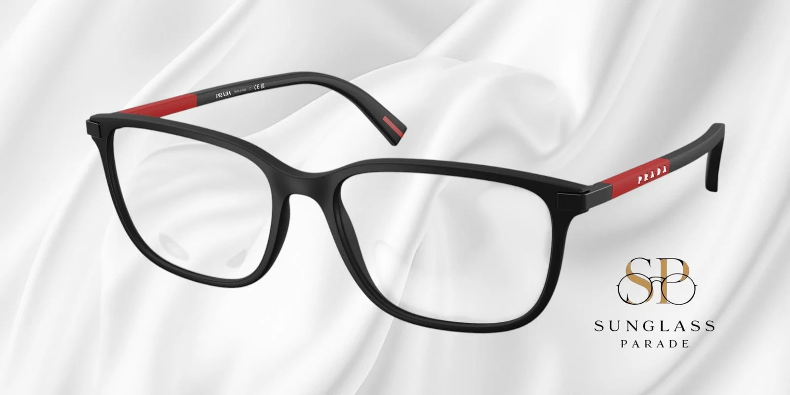 PRADA LINEA ROSSA PS 02RV DG01O1 Black Rubber Demo Lens 56 mm Men