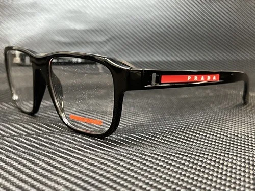 PRADA LINEA ROSSA PS 04NV 1AB1O1 Black Pillow 54 mm Men