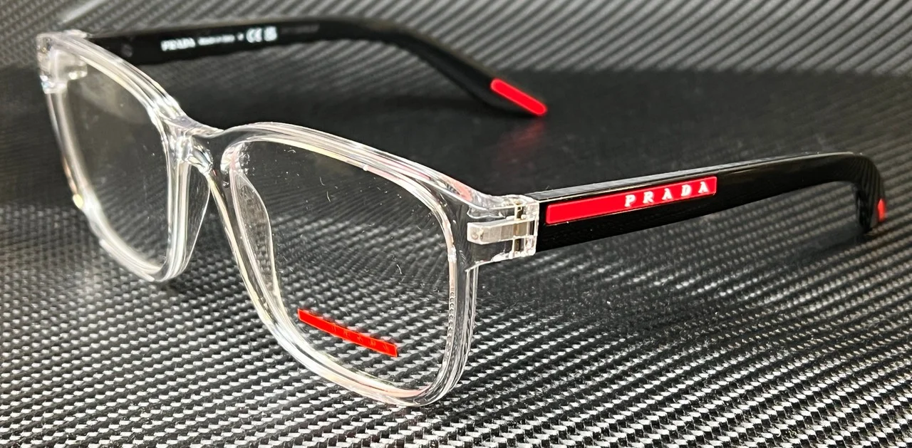 PRADA LINEA ROSSA PS01LV 1BO1O1 Lifestyle Matte Black Demo Lens Men