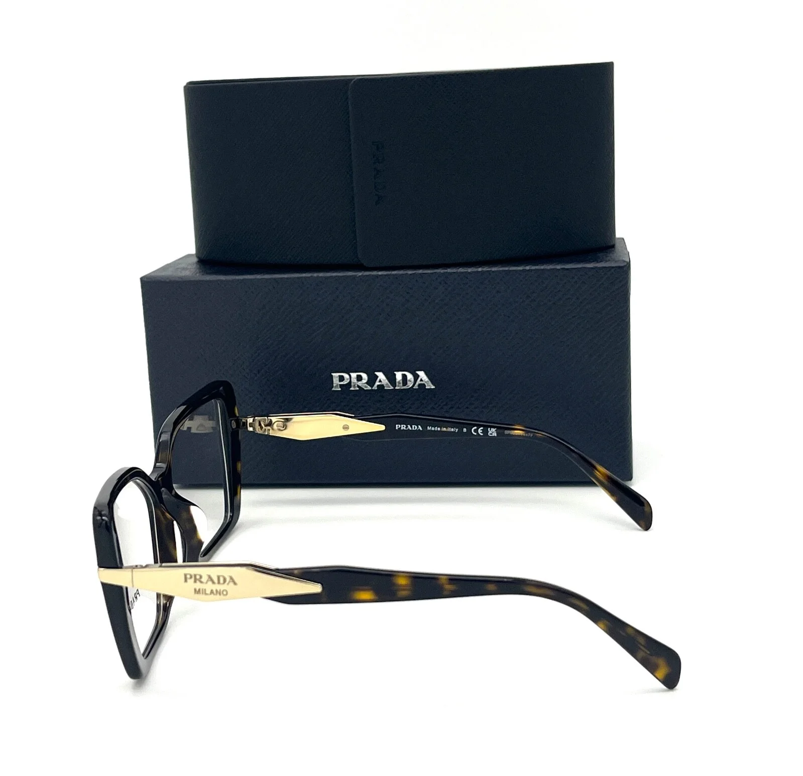 Prada PR 03ZVF 2AU1O1 Tortoise / Demo Lens 56mm Eyeglasses 3