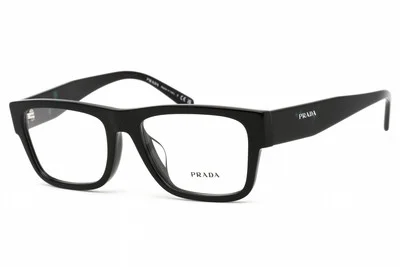 PRADA PR 15YVF 1AB1O1 Eyeglasses Black Frame 56mm