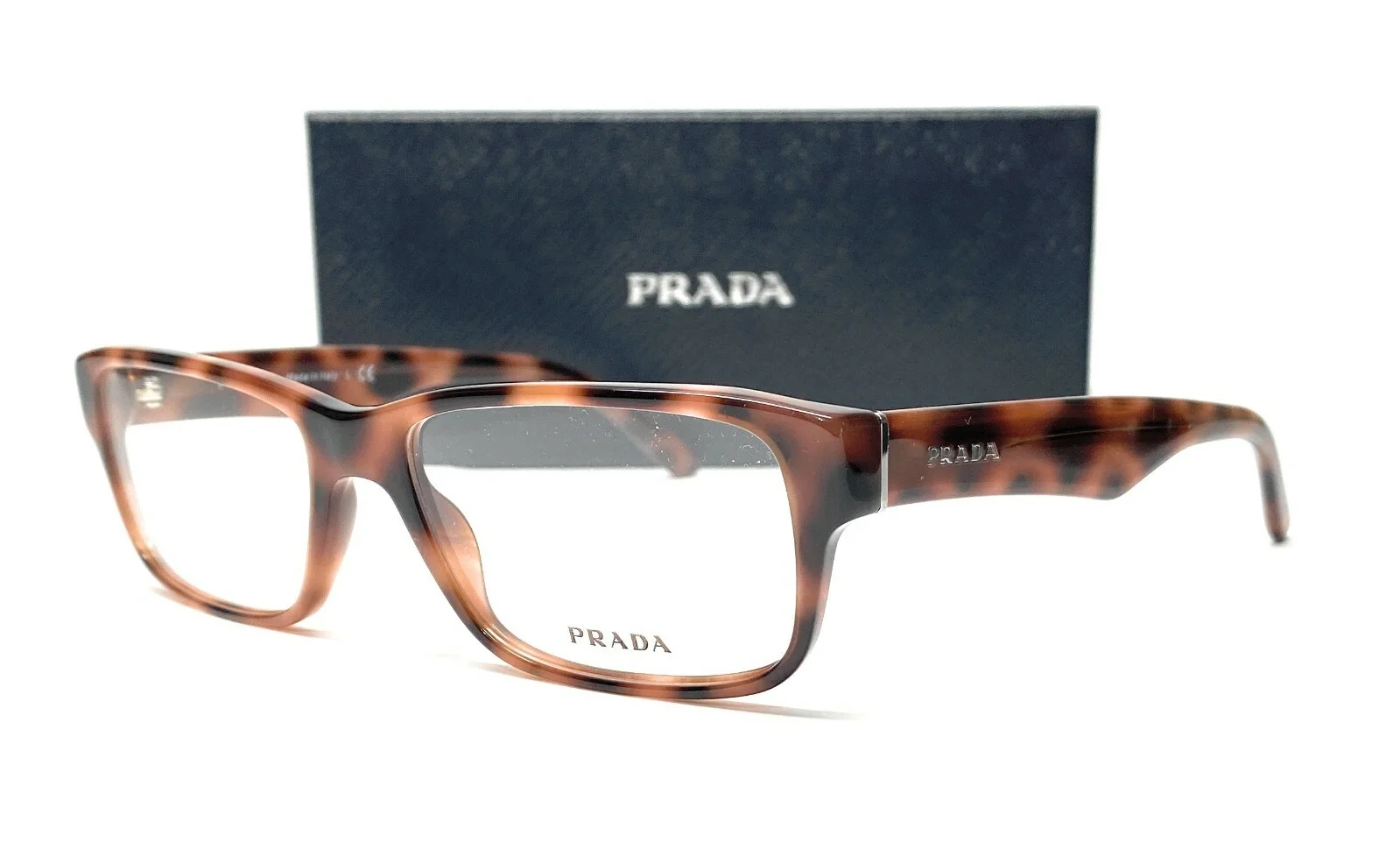 PRADA PR 16MV 5191O1 Spotted Brown Demo Lens Women