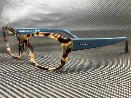 PRADA PR 18OV NAG1O1 Spotted Blue Rectangle Women