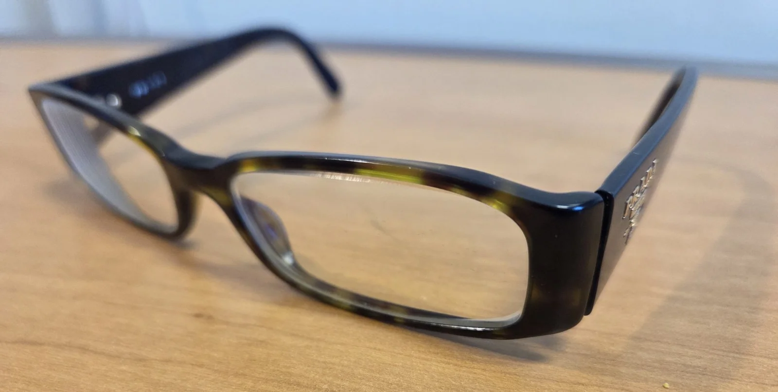 Prada PR 18WV 1AB1O1 Black Silver Plastic Fashion Eyeglasses Large 54mm 4