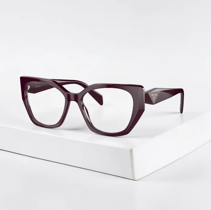 Prada PR 18WV GP23103 Garnet Plastic Fashion Eyeglasses Large 54mm