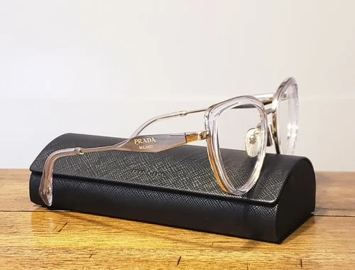 PRADA PR 54ZV 2AZ1O1 Crystal Frames Demo Lens 51 mm Women