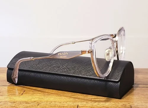 PRADA PR 54ZV 2AZ1O1 Crystal Frames Demo Lens 51 mm Women 4