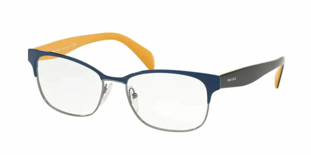 PRADA PR 65RV 2811O1 Blue Rectangle Women
