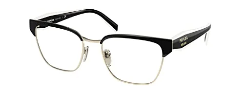 Prada PR 65YV 18A1O1 Black Metal Irregular Eyeglasses 53mm