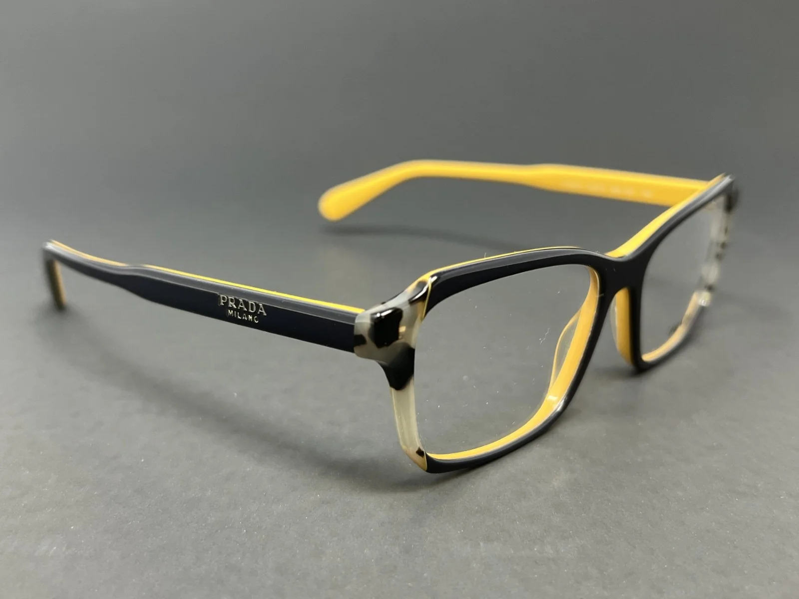 Prada PR01VV-30Z1O1-53 Top Blue Yellow Grey Havana 53mm Women 2