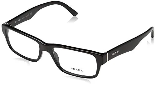 Prada PR16MV - 1AB1O1 Eyeglass Frame HERITAGE GLOSS BLACK w/Clear Demo Lens 55mm