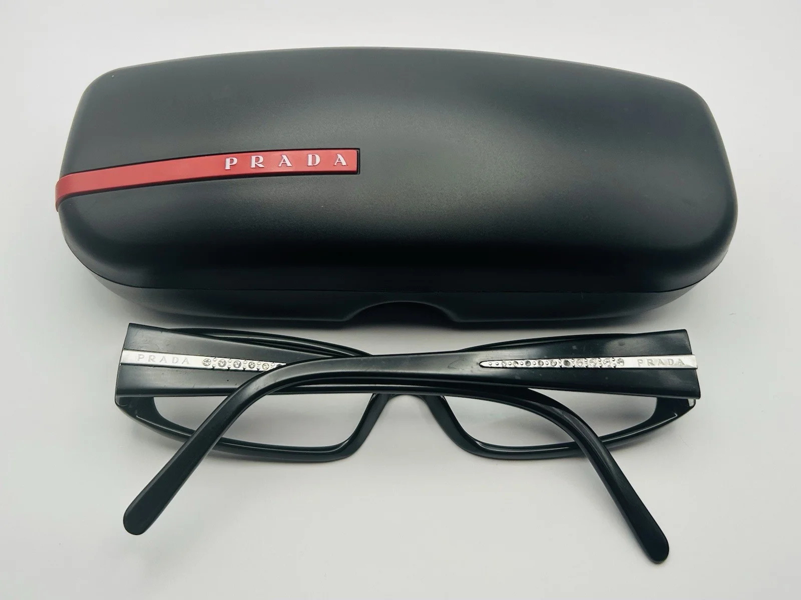 Prada PR18O DHO-1O1 Chocolate Brown Eyeglasses New Authentic 54 3