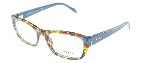 Prada PR18OV - NAG1O1 Eyeglass, Havana Spotted Blue, 52 mm