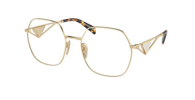 PRADA PR59ZV 1511O1 54 Pale Gold Demo Lens Women