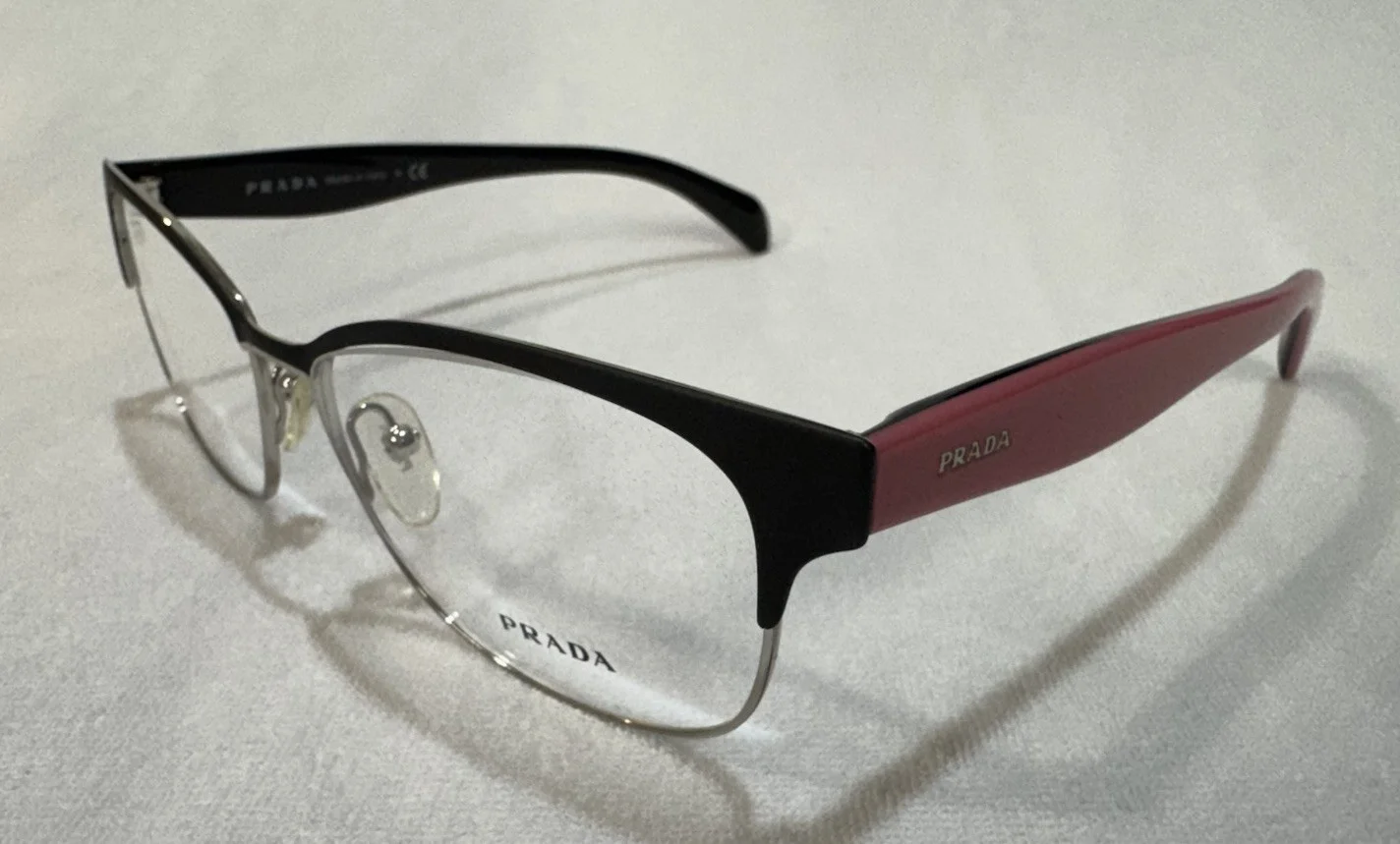 PRADA PR59ZV 1511O1 54 Pale Gold Demo Lens Women 3