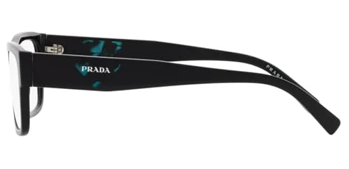 Prada PR66YV 1AB1O1 Mens Black Square Eyeglass Frames 57-17-145 2