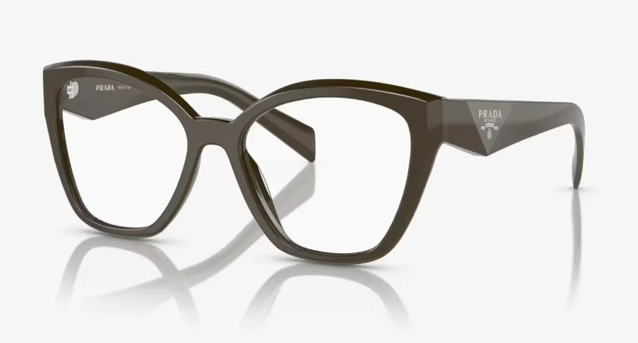 Prada VPR23R 1BO-1O1 Rectangle Matte Black Unisex Eyeglasses 56mm 3