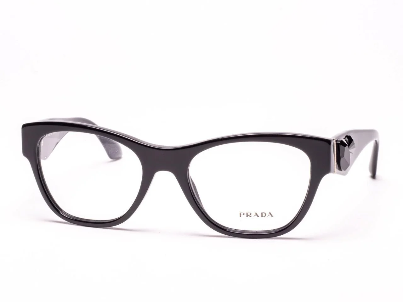 Prada VPR23R 1BO-1O1 Rectangle Matte Black Unisex Eyeglasses 56mm 4