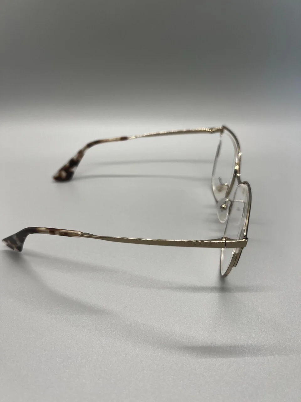 PRADA VPR54U QE3-1O1 53mm Black and Gold Eyeglasses Frames new 3